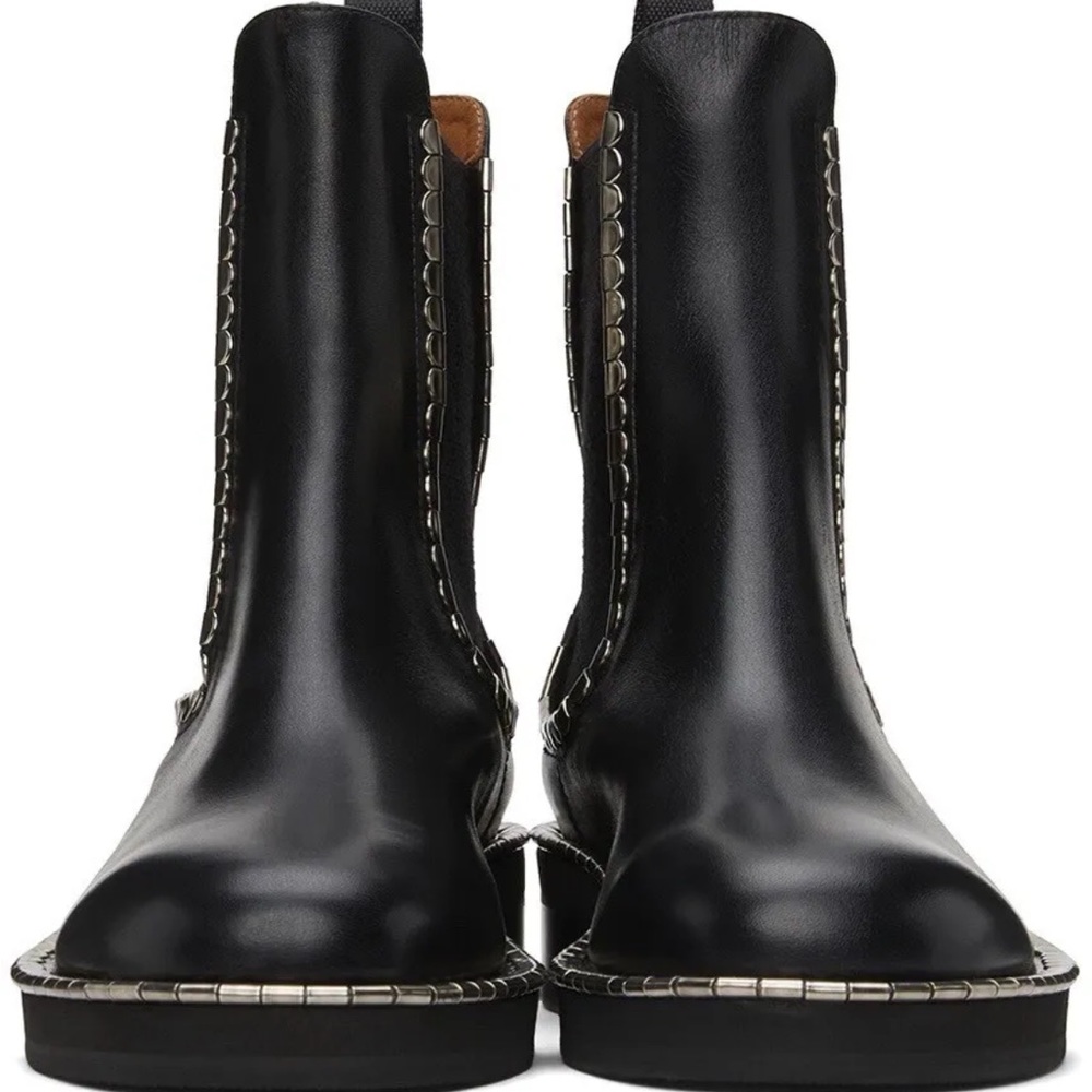 Chloe Idol Chelsea Brushed Calfskin Leather Boots 37